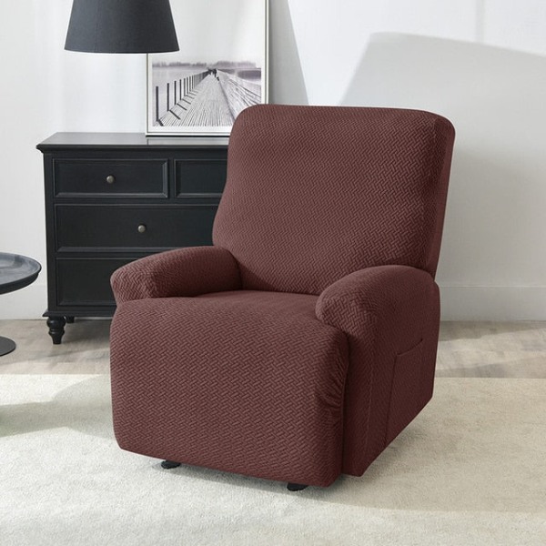 Fåtöljöverdrag för vardagsrum, elastiskt överdrag för vilstol, avkopplande sofföverdrag, relaxfåtöljöverdrag Beige
