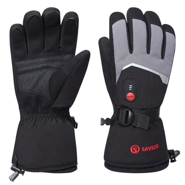 Saviour Heat Vintervantar Skiduppvärmda handskar Uppladdningsbart elektriskt batteri för män Kvinnor Håller värmen Uppvärmda utomhussporthandskar S66E XS
