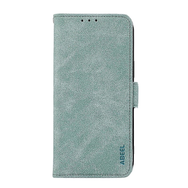 ABEEL Frostat Magnetiskt RFID Läder Telefonfodral Cyan For Motorola Edge 50 Neo