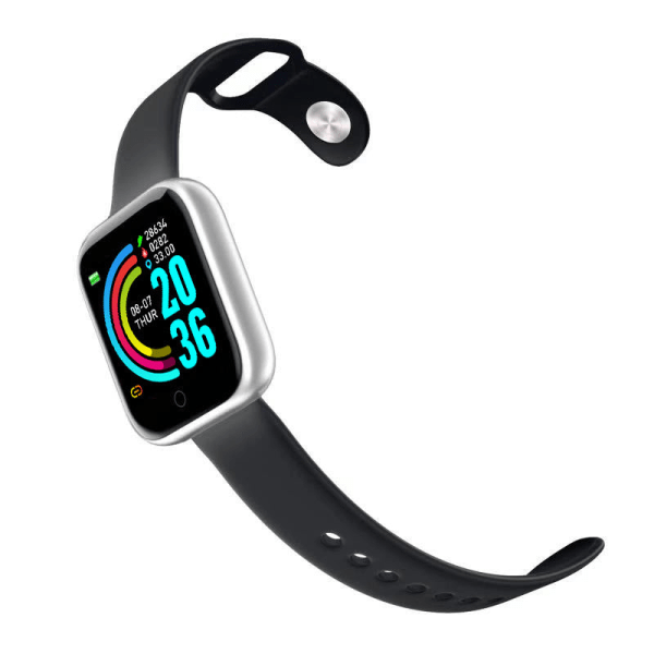 Smart armband Smart armband Student män och kvinnor Sport Bluetooth Watch 1.44 inch silver white fitpro