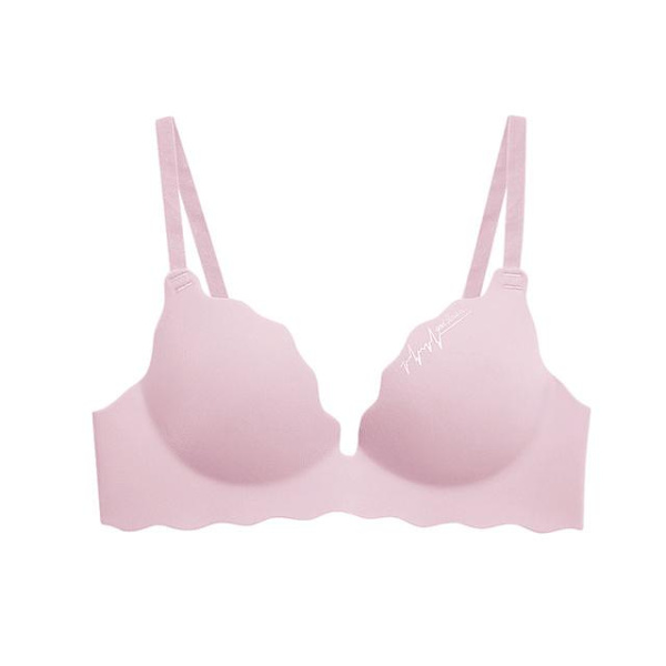 Sömlös Sexig Push Up BH för Kvinnor, Is-Silke BH ABC Kupa Underkläder Lingerie för Kvinnor, Andningsbar Behå 32-38 Bralette Red 32