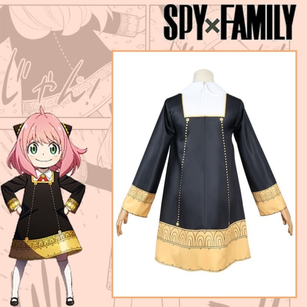 Anime SPY X FAMILY Anya Forger Cosplay Kostym Klänning Uniform Strumpa Halloween Karneval Fest Aldult Barn Kläder Karneval Anya suit S