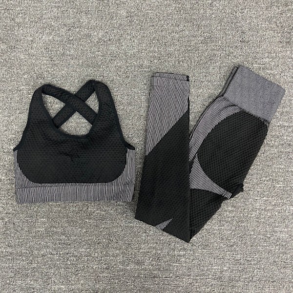 Joogasetit Naisille Kuntosalivaatteet Naisten Fitness Urheiluun ShirtsPantsPink L