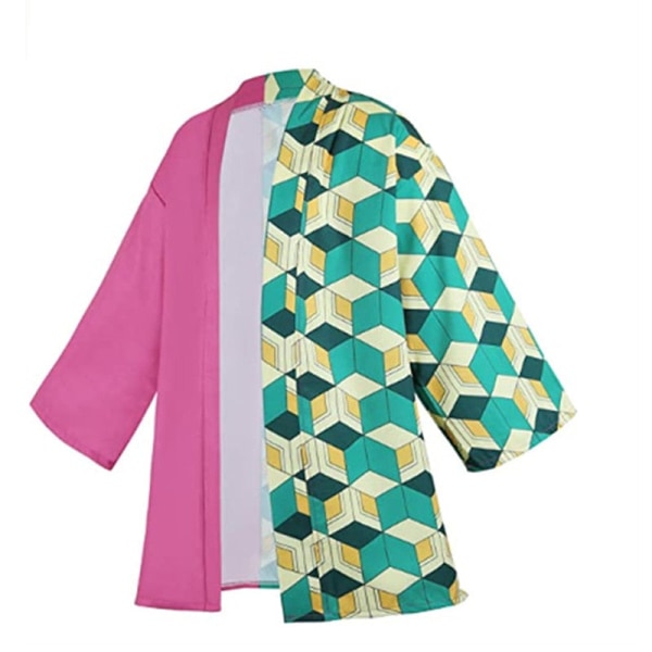 Anime Cosplay Kostume Demon Slayer Kimetsu No Yaiba Haori Kimono Agatsuma Zenitsu Kochou Shinobu Sommerfrakke Skjorte Anime Tøj B XXXL