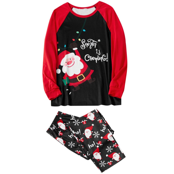 Julpyjamas Matchande Familj Pyjamas Pjs Mode Sovkläder Rund Hals Tryckta Pyjamas Set Baby XXL