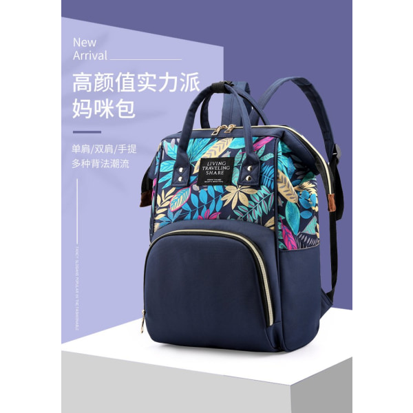 Muoti Urheilu Ulkoilu Swagger Laukku Polyamidit ja Nylon Reppu Deep Blue