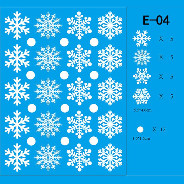 Jul Fönsterdekorationer God Jul Dekorationer För Hemmet Jul Väggdekor Barnrum Väggdekaler Nyårsdekorationer A-20x30cm