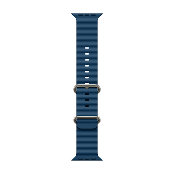 Klockarmband för Apple Watch iWatch 38/40/41mm, lämpligt för marin silikon, djupblå