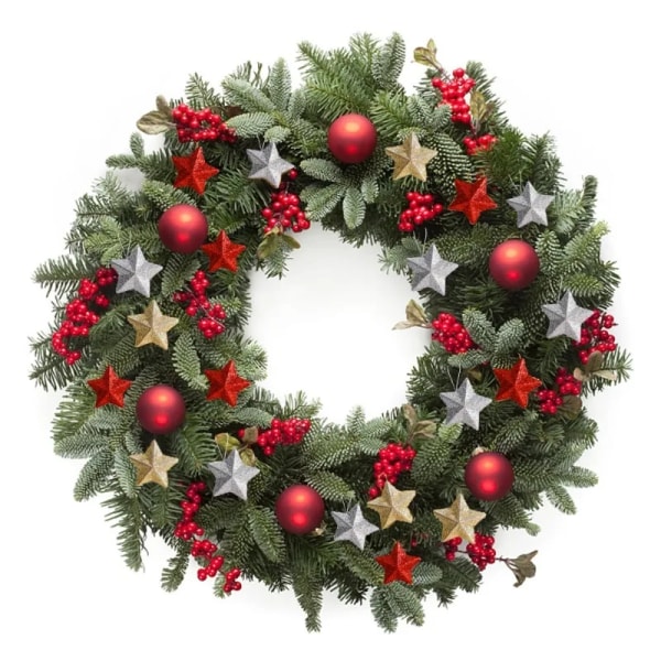 6/30 st Julglitter Stjärna Hänge Julgran Hängande Ornament Hantverk 5cm Plast för Födelsedagsfest Heminredningstillbehör Gold 30PCS