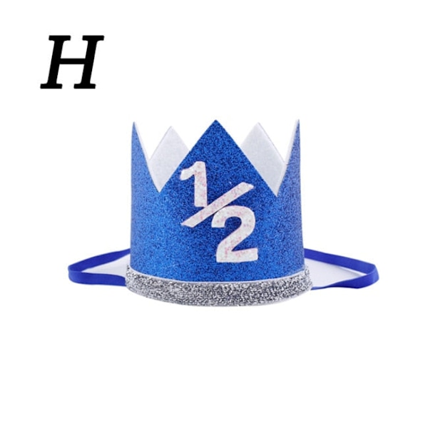1/2/3 Födelsedagshatt Baby Shower Dekorativa Mössor Hårband Grattis på födelsedagen Baby Prinsesskrona 1:a 2:a 3:e År Gamla Barn Håraccessoarer K