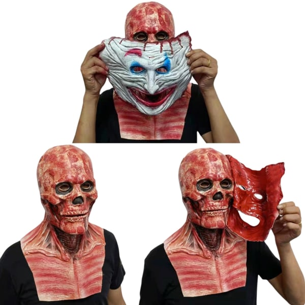 Halloween Fest Blodigt Hoveddække Kanin Bjørn Cosplay Maske Halloween Karneval Kostume Hovedbeklædning Rekvisitter Håndlavet Fest Horror Rabbit