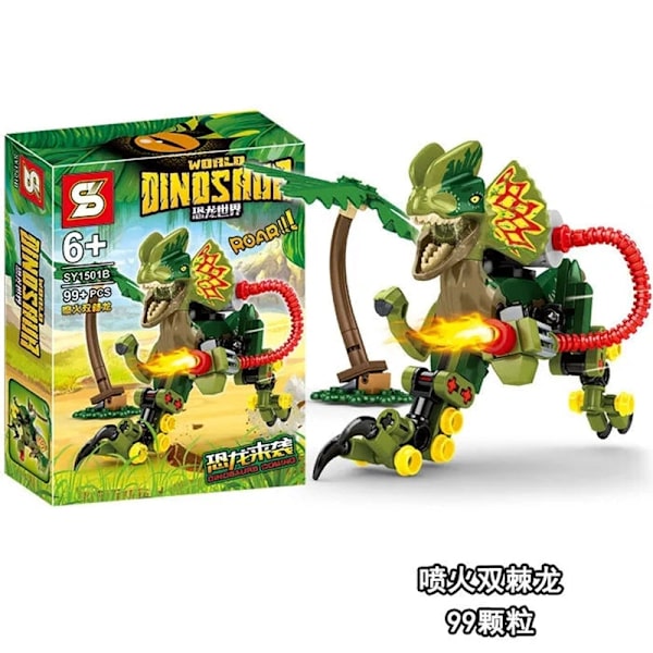 Præhistorisk Planet Jurassic Age Dinosaur Klods Kompatibel Legodinosaur Udviklingslegetøj Byggeklodser Legetøj Gaver Dreng 12 No box