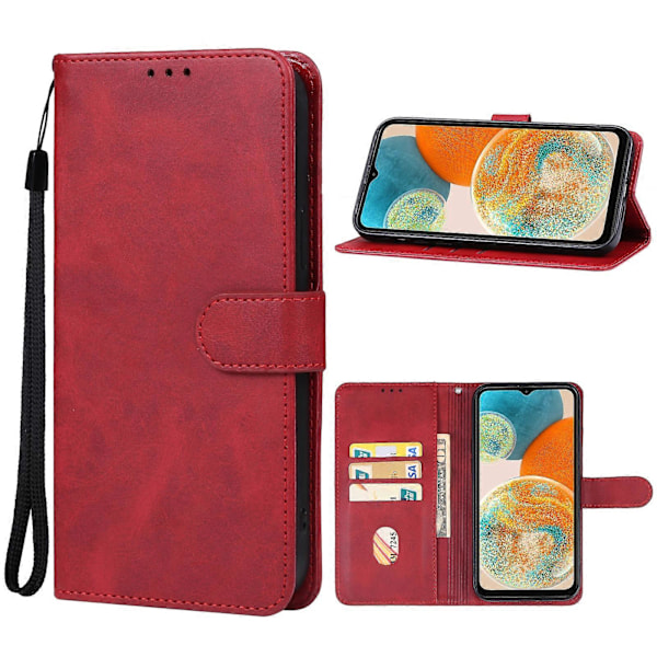 Läderfodral för Samsung Galaxy A23 5G Red