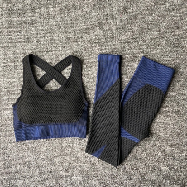 Yogaset Kvinnliga Gymdräkter Bär Kvinnor Fitness Sport ShirtPantsFluorgreen XL