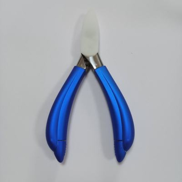 Grå Nagelbandsax Nagelknipsare Kombinationsset Hushåll Spetsig Olecranon Tång Pedikyr Two-in-one bent nose plier Black