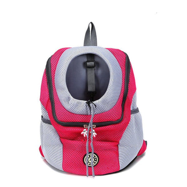 Hundbärväska Ryggsäck för Hundar Ut Dubbel Axel Bärbar Reseryggsäck Utomhus Hundbärväska Reseset Rose red set 1 S for 0-5kg