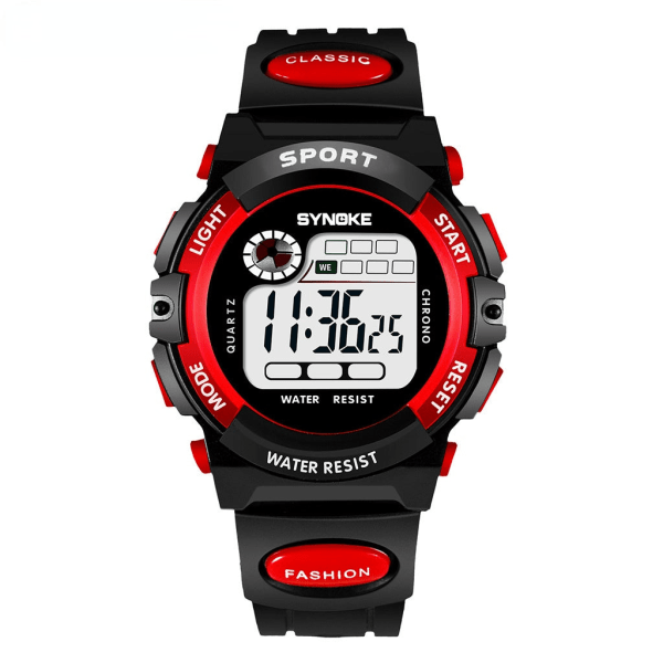 Elektronisk barnklocka Sport Vattentät Pojkar och Flickor Student Elektronisk Klocka 99269 large red