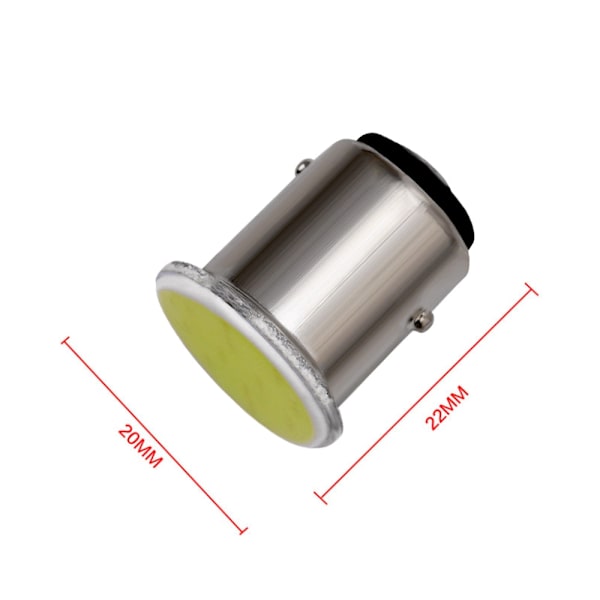 10 st Bil LED-lampor 1156 BA15S COB*12SMD Lastbil DRL Varselljus 1157 BAY15D Bromsstopp Signal Glödlampor 24V Tillbehör T10 10pcs T10 10pcs