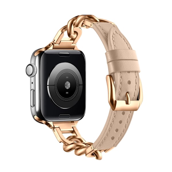 Urrem til Apple Watch iWatch 42mm 10. generation abrikos + rosaguld