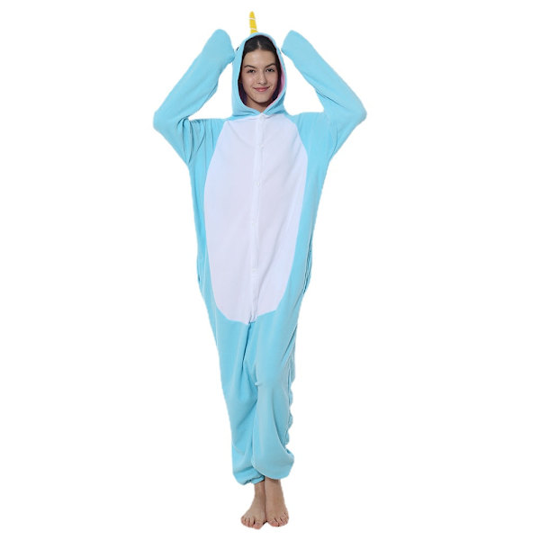 Pyjama Haalari Eläin Hauska Söpö Onesie Naiset Tyttö Halloween Pyjama Festivaali Asu Juhla Haalari Unisex KZL1 L(Height 165-173CM)