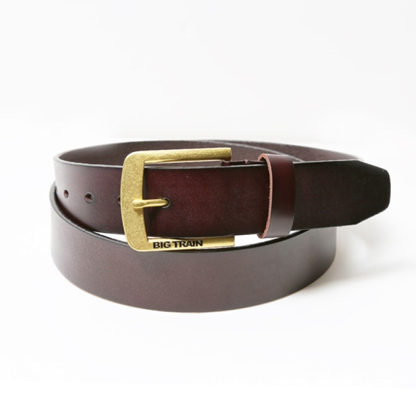 Herremerke Skinn Pinnespenne Skinnbelte Ren Malingsoverflate Jeansbelte Black 100-135cm