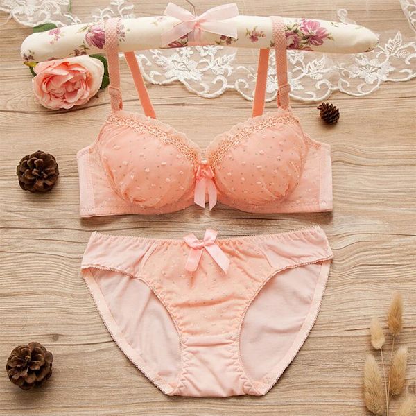 Behåar för Kvinnor Push Up BH Spets Bralette med Omlindad Rosett Underkläder Red 32/70AB