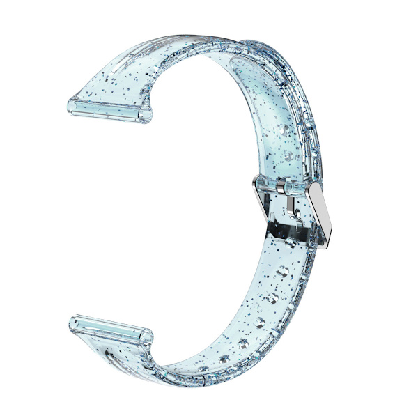 Silikone TPU transparent urrem til Apple og Samsung ure 38/40 glitter green