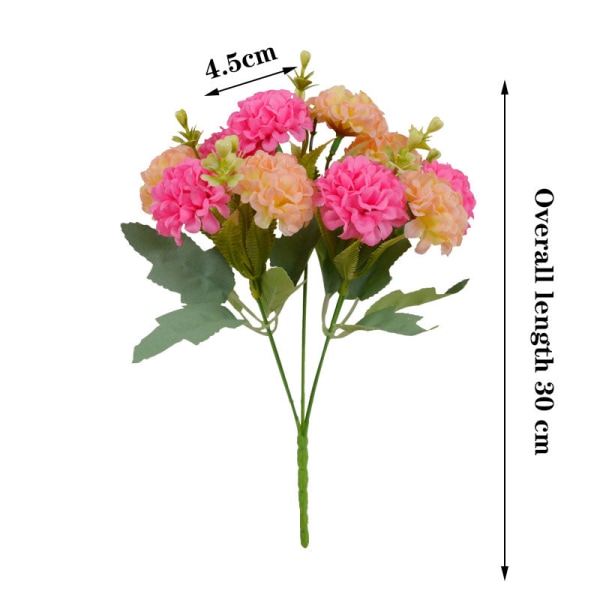 15 kpl silkkihortensia keinotekoinen kukka valkoiset hääkukat pieni kimppu tekokukka juhlat DIY-koristelu C17