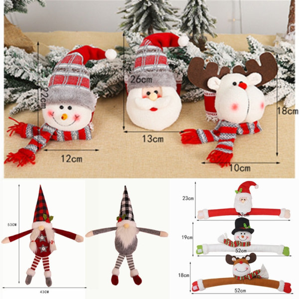 Joulukoriste Verhonpidike Hyvää Joulua Koristeet Kotiin Koristeet Joulupukki Jouluverho Noel Kodin Sisustus D-Santa Claus