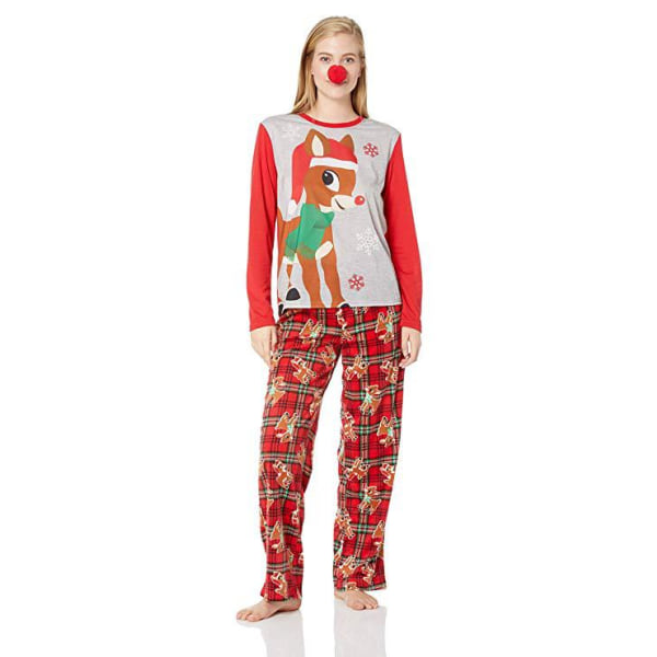 Julpyjamas Matchande familjepyjamas Nyaste Pjs Outfits Xmas Pyjamas Nyår Hemdräkt Red Kid-2T