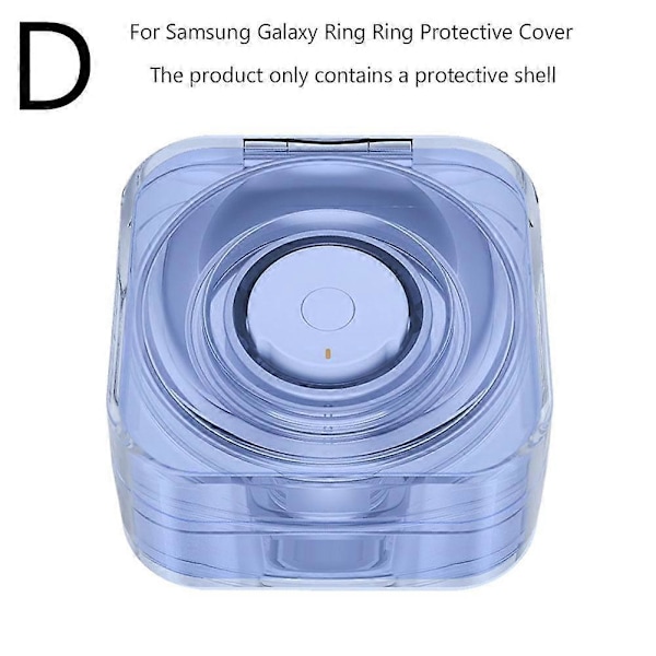 Beskyttende ladeetui for Samsung Galaxy Ring Smart Ring-ladeetui Blue