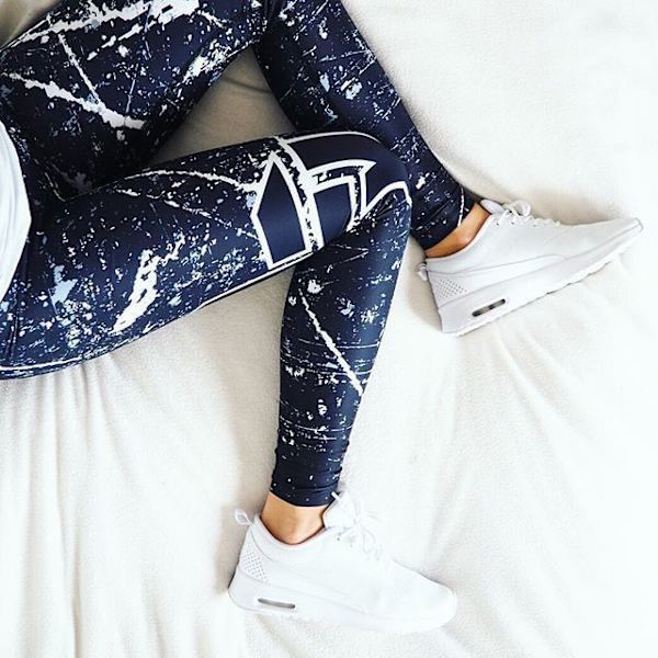 Joogahousut Treenaus Fitness Vaatteet Lenkkeily Juoksuhousut Naisille Blue M