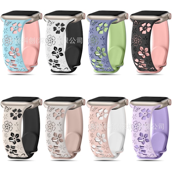 Klockarmband för Apple Watch iWatch 42/44/45/49mm Kontakta kundtjänst för beställning: Färgplatta åtta