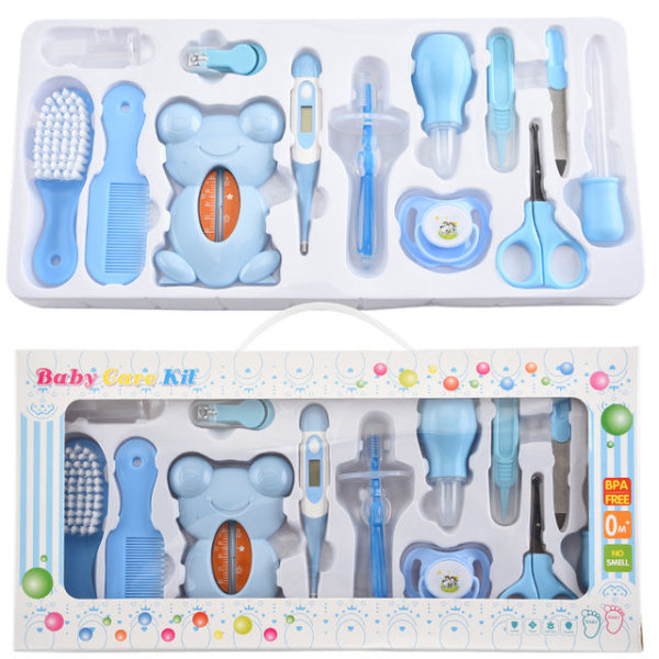 Babypleieprodukter, nesesuger, medisinmater, 13 tegneserie stoffpose sett, baby negl manikyr saks 13pcs2