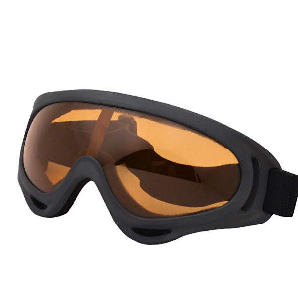 X400 Beskyttelsesbriller Scrambling Motorcykelbriller Anti-Impact Industriel Støvtætte Beskyttelsesbriller Orange 17cm