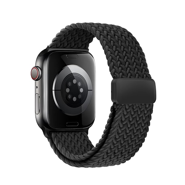 Klockarmband för Apple Watch iWatch S1-S9: 38/40/41/S10: 42MM metall inre magnetiskt spänne svart