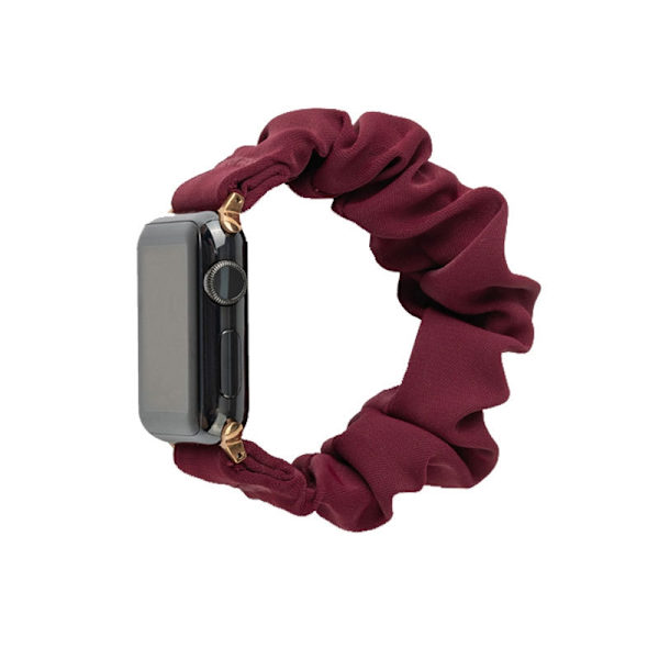 Klockarmband för Apple Watch iWatch 38/40/41mm L storlek med förpackning Ice Silk Vinröd