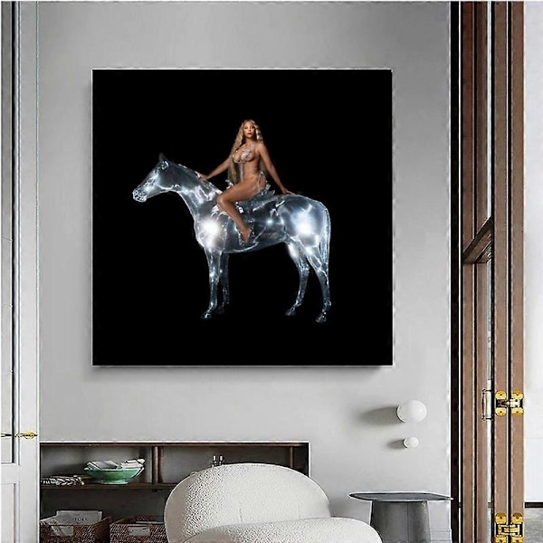 Beyonc Renaissance Beyonc hip-hop musikalbum stjerne lærredsmaleri plakat HD tryk vægkunst liv boligindretning Lilla 21x30 CM Uden Ramme Purple 21x30 CM No Frame