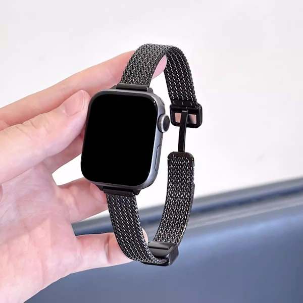 Kellon ranneke Apple Watch iWatch 1-9 SE 38-40-41mm Musta Magneettisolki