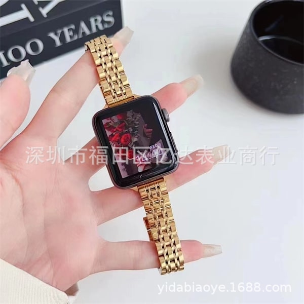 Klockarmband för Apple Watch iWatch 42/44/45/49mm Guld