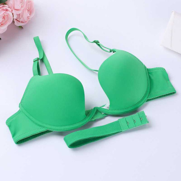 Push Up Bralette Topp BH Undertøy Dame Dyp U Ultra Lav Ryggløs Bryst Multi-bruk Brudekjole Åpen Rygg Enkel BH Black 85B