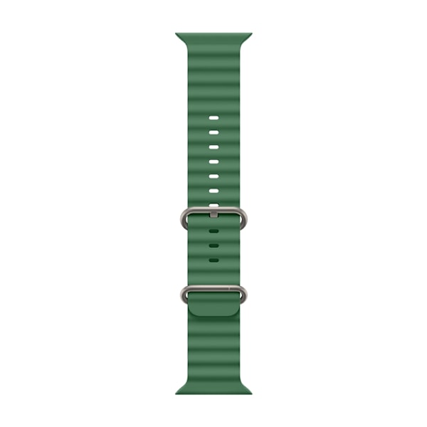 Kellon ranneke Apple Watch iWatch 42/44/45/49mm sopii merelliseen silikoniin, apilan väri