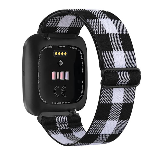 Elastiskt vävt looparmband för Fitbit Versa 3 2 Versa Lite Band Justerbart nylon sportarmbandsurarmband för Fitbit Sense Band Leopard For Versa 2 Versa 1