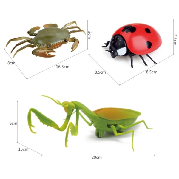 Infraröd RC Insektsfjärrkontroll Simulering Mantis Skämt Skämt Trick Bugs Barnpresent 5