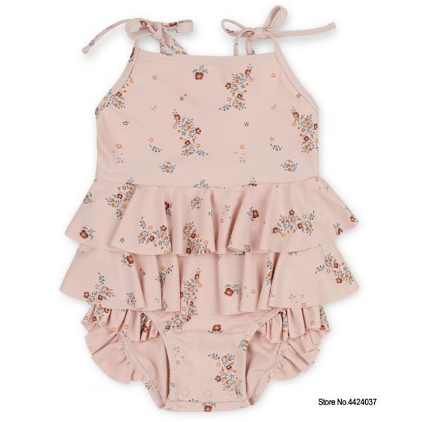 KS Baby Flickor Baddräkt Kläder 18M-9T Blomma Barn Märke Kawaii BC Mr TAO Kläder Barn Badkläder Syster Bror Matchande 01 100cm 3Y