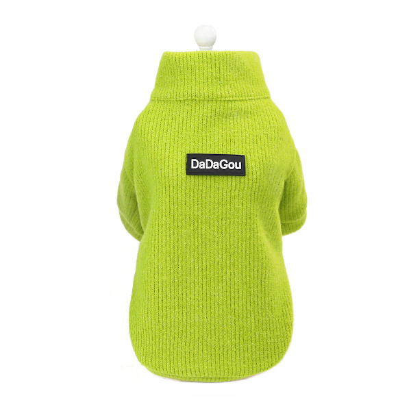 Lämmin vetoketjullinen villainen talvikissa lemmikkivaate Deep blue XL