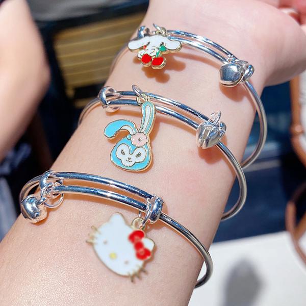 Sarjakuvarannekoru Pieni Rannekoru Pari Tyttöystävät Kolmen Hengen Rannekoru Pienellä Lahjalla Opiskelijakorut Pink Melody bracelet