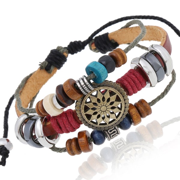 Retro Personlighet Kuskinn Armbånd Moderne Temperamentsfull Allsidig Perlearmbånd Nytt Armbånd Fabrikkforsyning White pigu copper parts