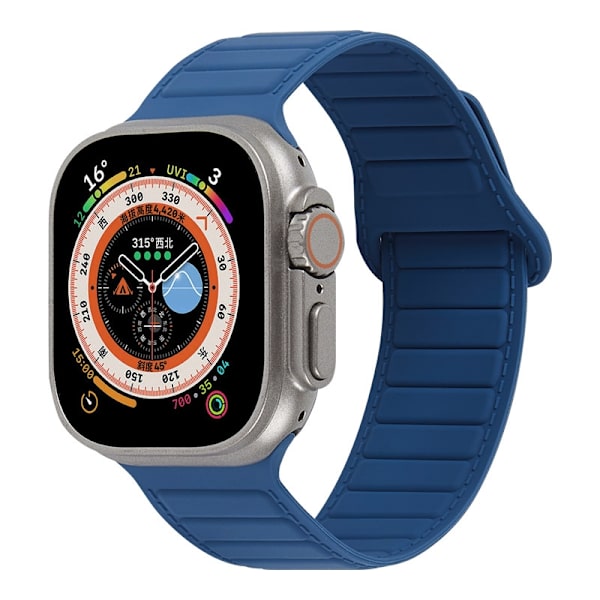 Klockarmband för Apple Watch iWatch 38-41mm svart boett Midnattsblå