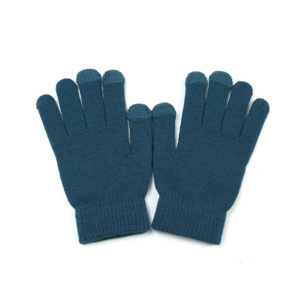 Unisex Dame Herre Berøringsskjerm Vinterhansker Varme Votter Ensfarget Bomull Varmere Smarttelefoner Kjørehansker Luvas Dame Royal Blue One Size